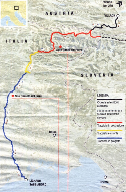 mappa ciclabile